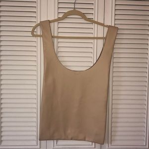 NWOT Baggu Large Natural Leather Shopper